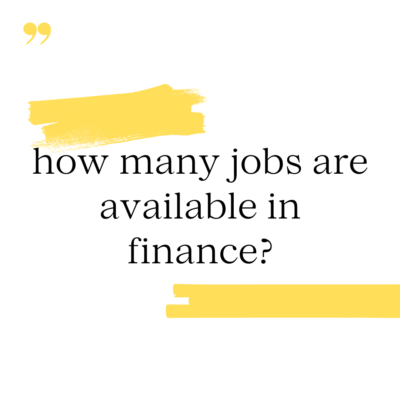 how many jobs are available in finance?